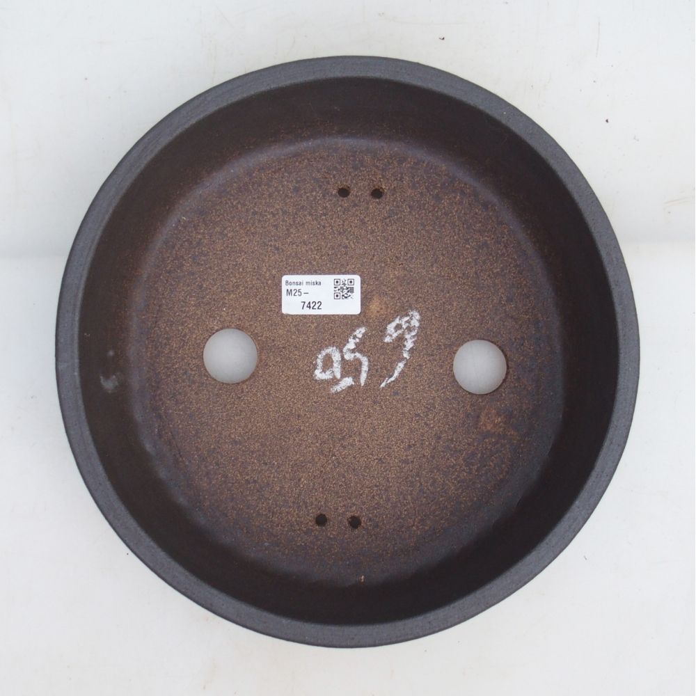 Bonsaischale 27 x 27 x 7,5 cm , Farbe braun