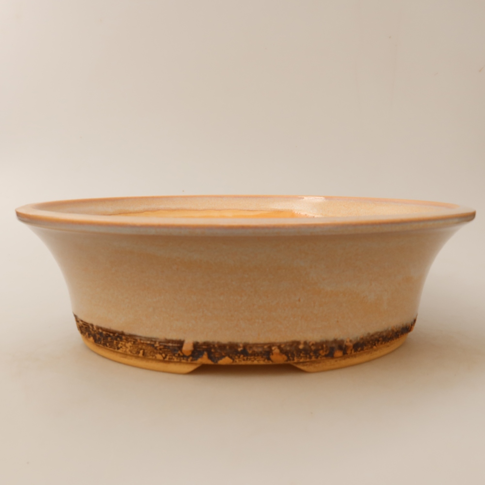 Keramik-Bonsai-Schale 29 x 29 x 8,5 cm, Farbe: Beige