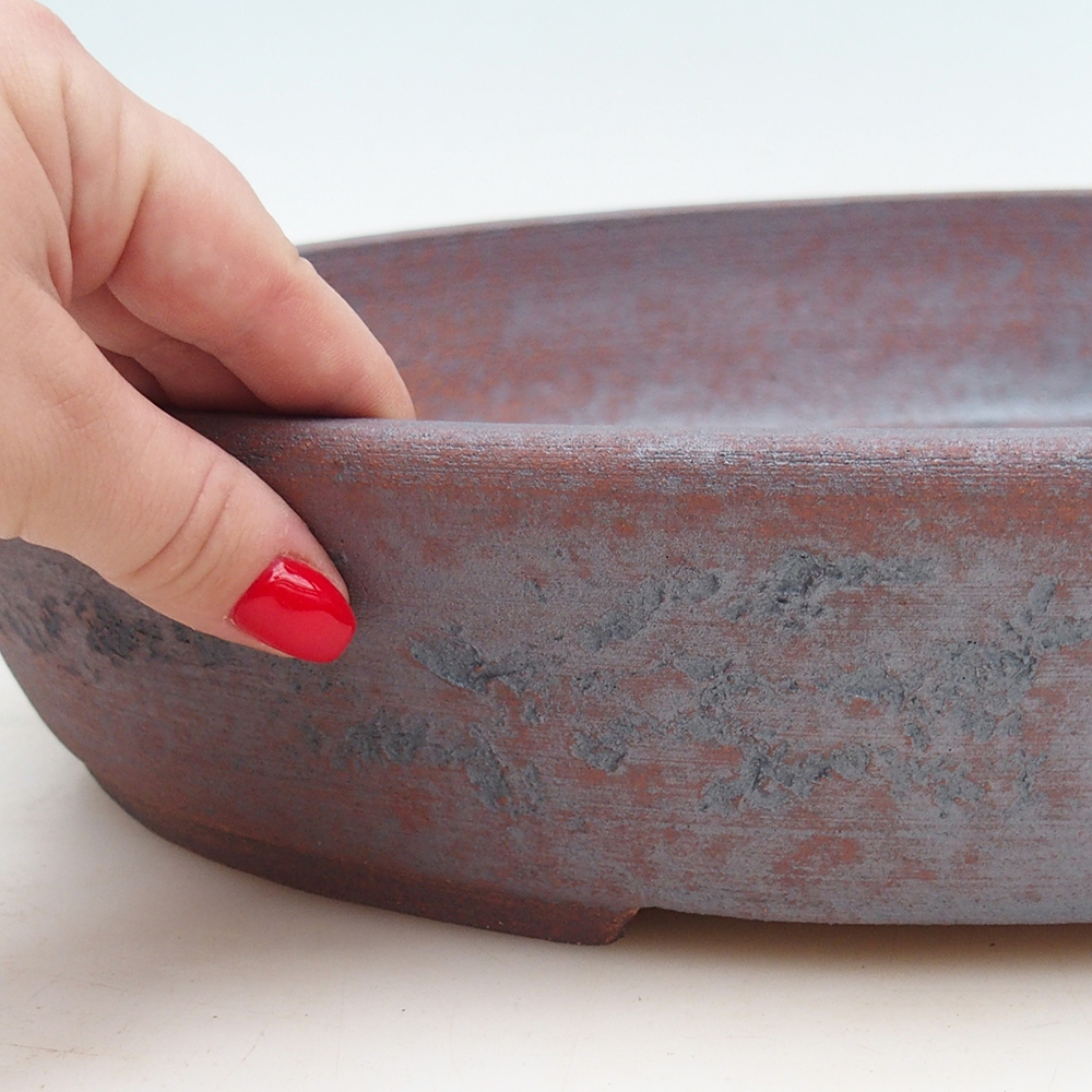 Bonsaischale 38,5 x 31 x 7,5 cm , Metallfarbe