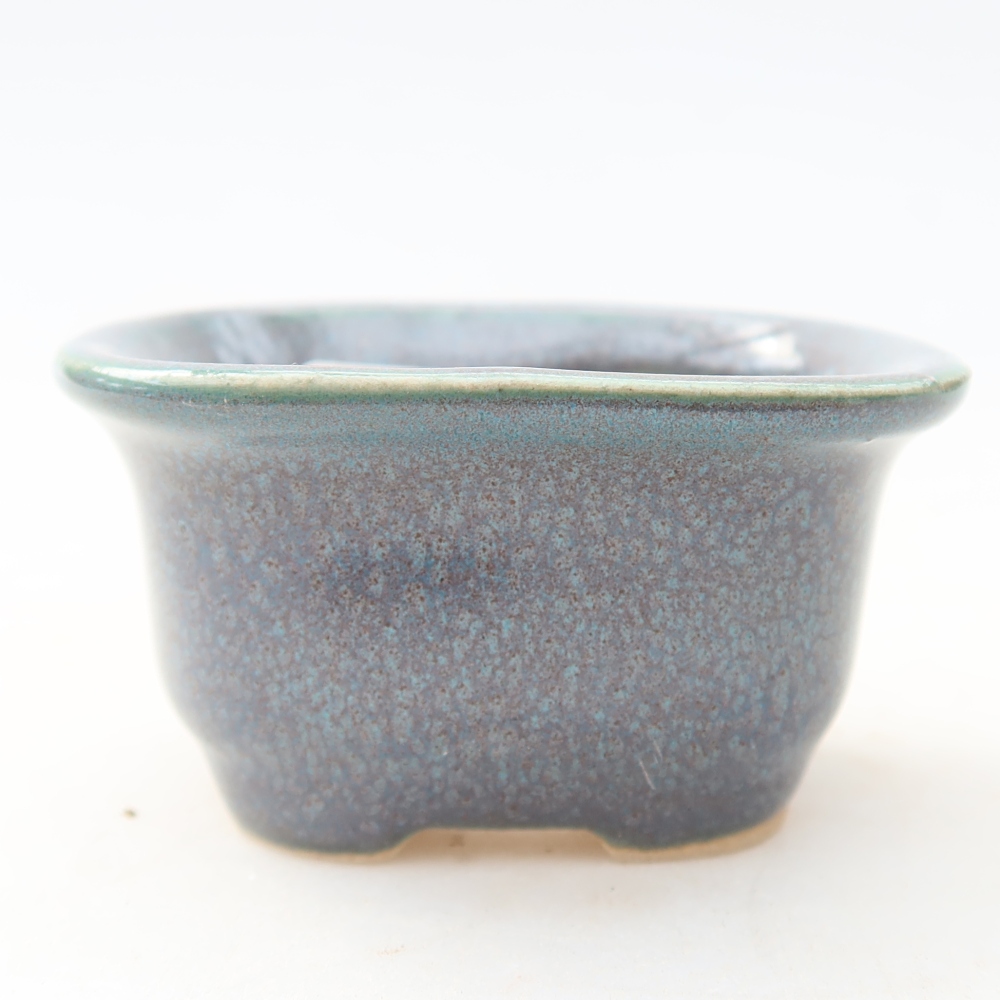 Keramik-Bonsai-Schale, 6 × 5 × 3 cm, Farbe: Grau