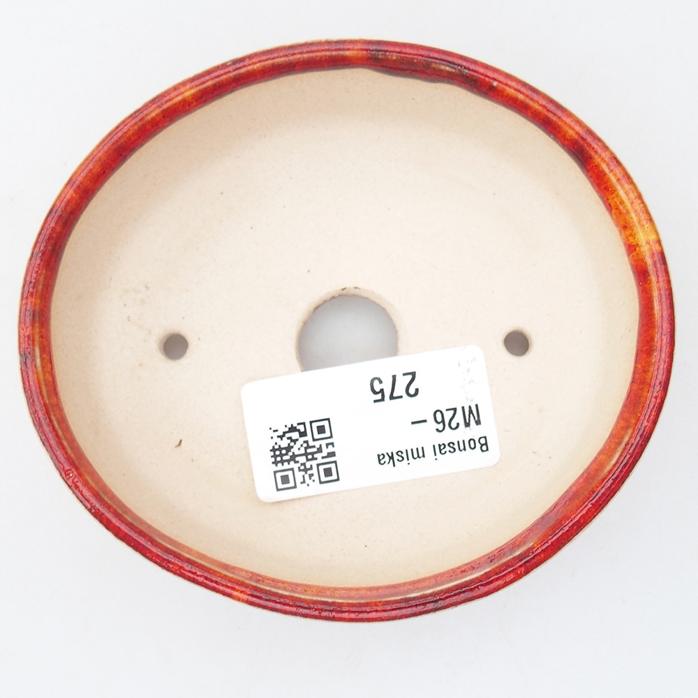 Mini-Bonsaischale 9,5 x 8,5 x 3 cm, orange