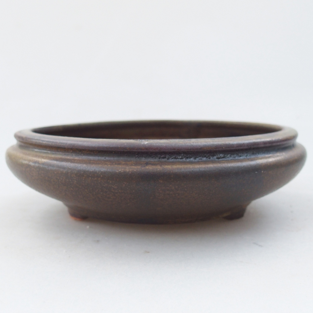 Bonsaischale aus Keramik 15 x 15 x 5 cm, braun