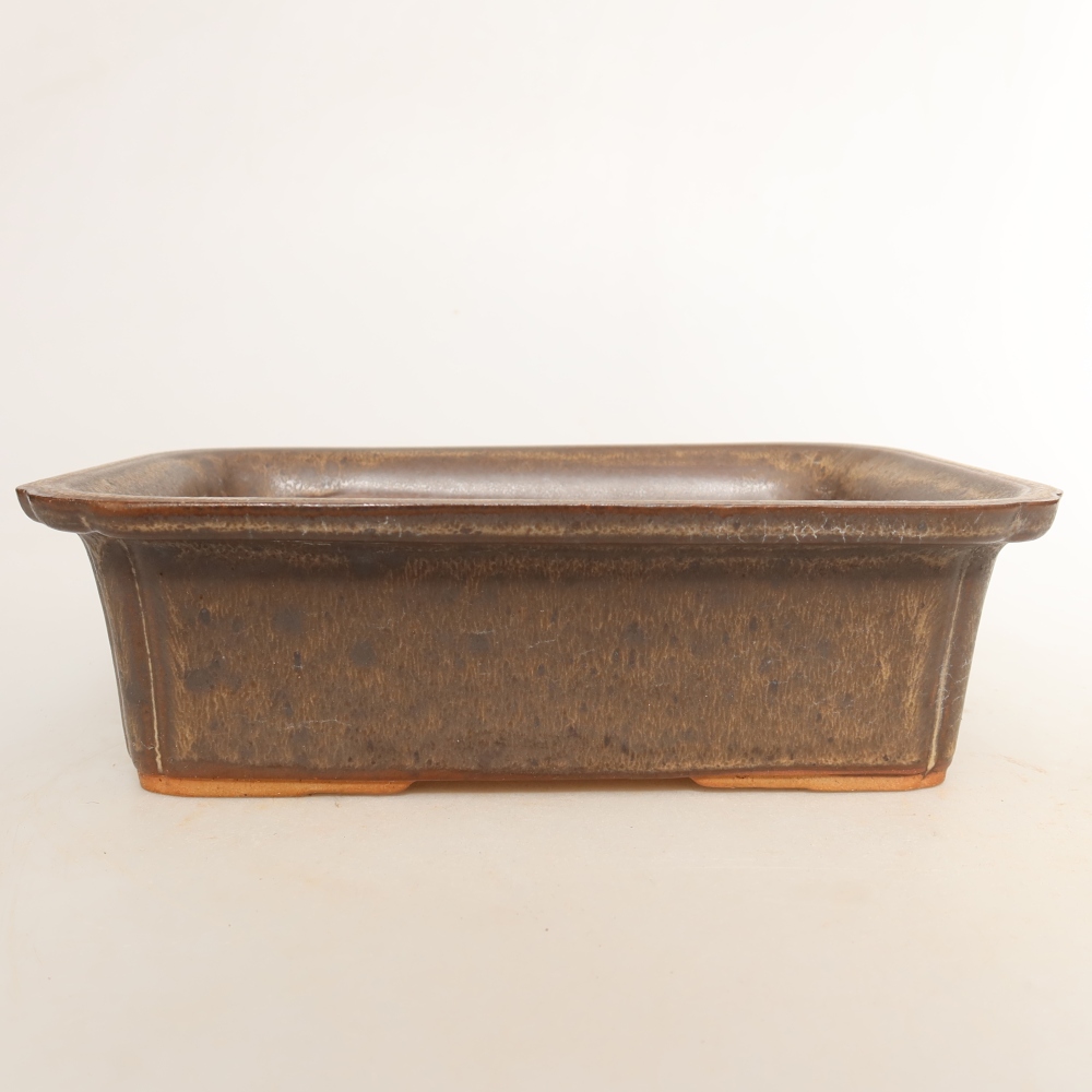Keramikschale  20 x 15,5 x 5,5 cm, Farbe: braun
