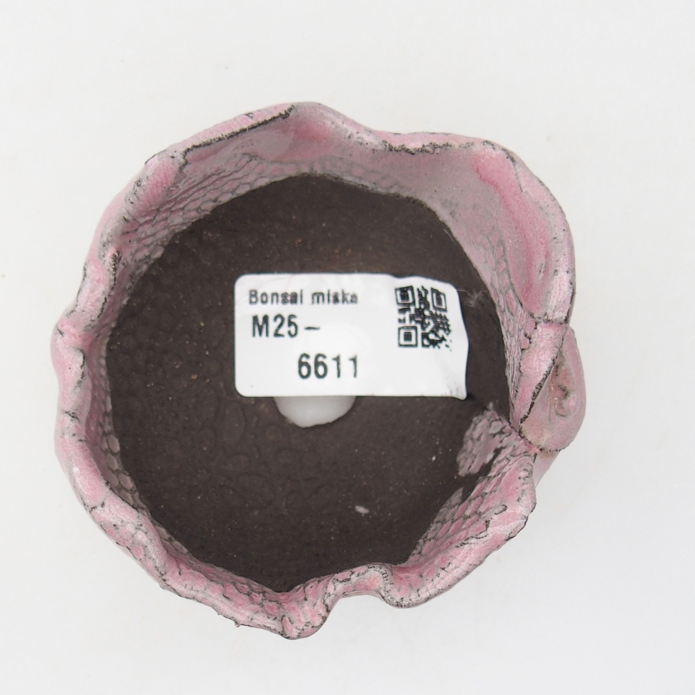 Keramikschale 7 x 7 x 6,5 cm , Farbe lila