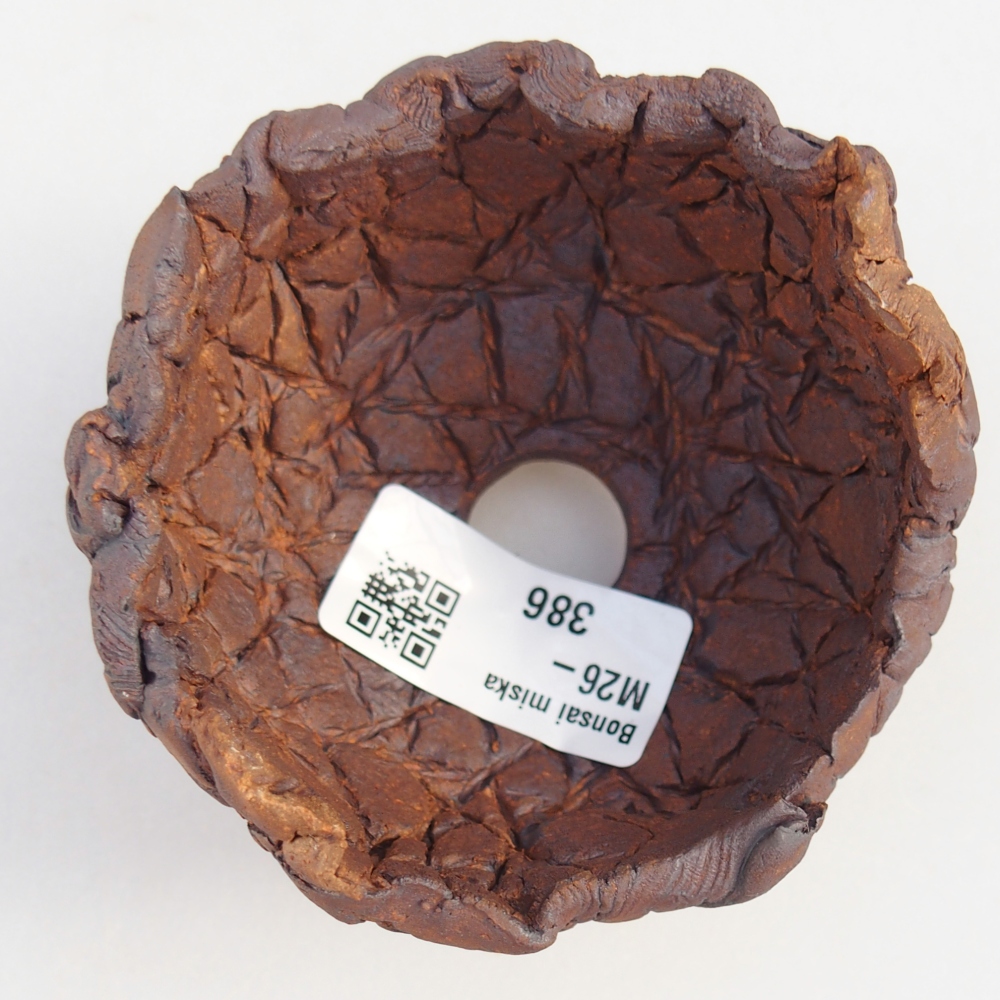 Keramische Schale 8,5 x 8 x 6 cm , Farbe braun