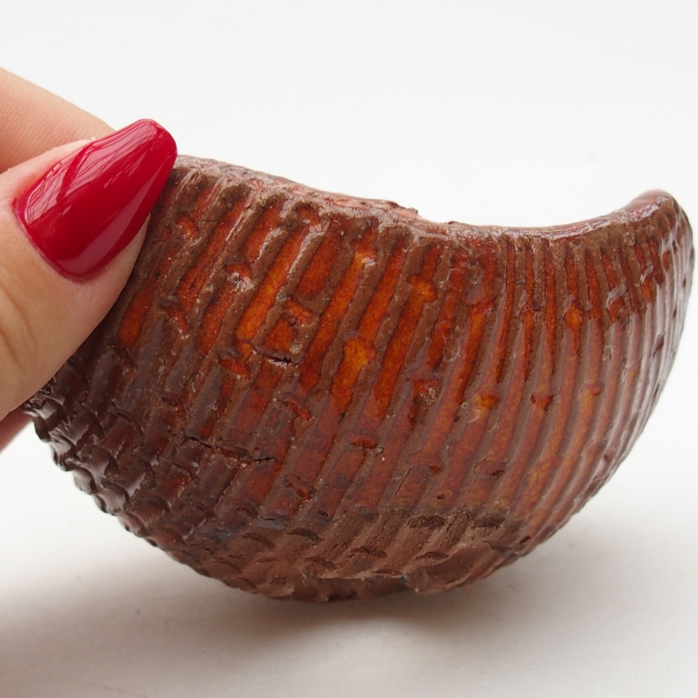 Keramikschale 9 x 9 x 5 cm , Farbe orange