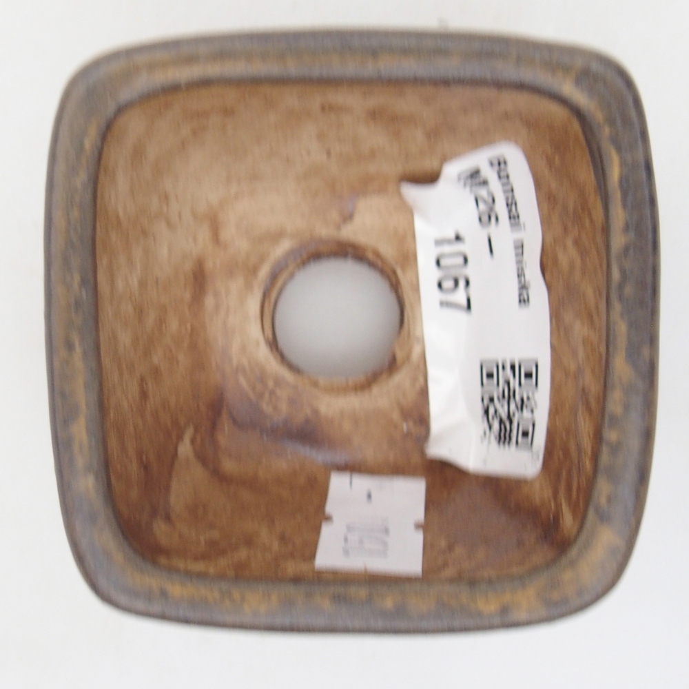 Bonsaischale aus Keramik 6 x 6 x 4 cm, braun
