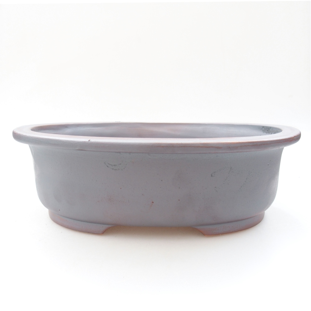 Keramik-Bonsaischale 26 x 22 x 8 cm, Farbe metallische