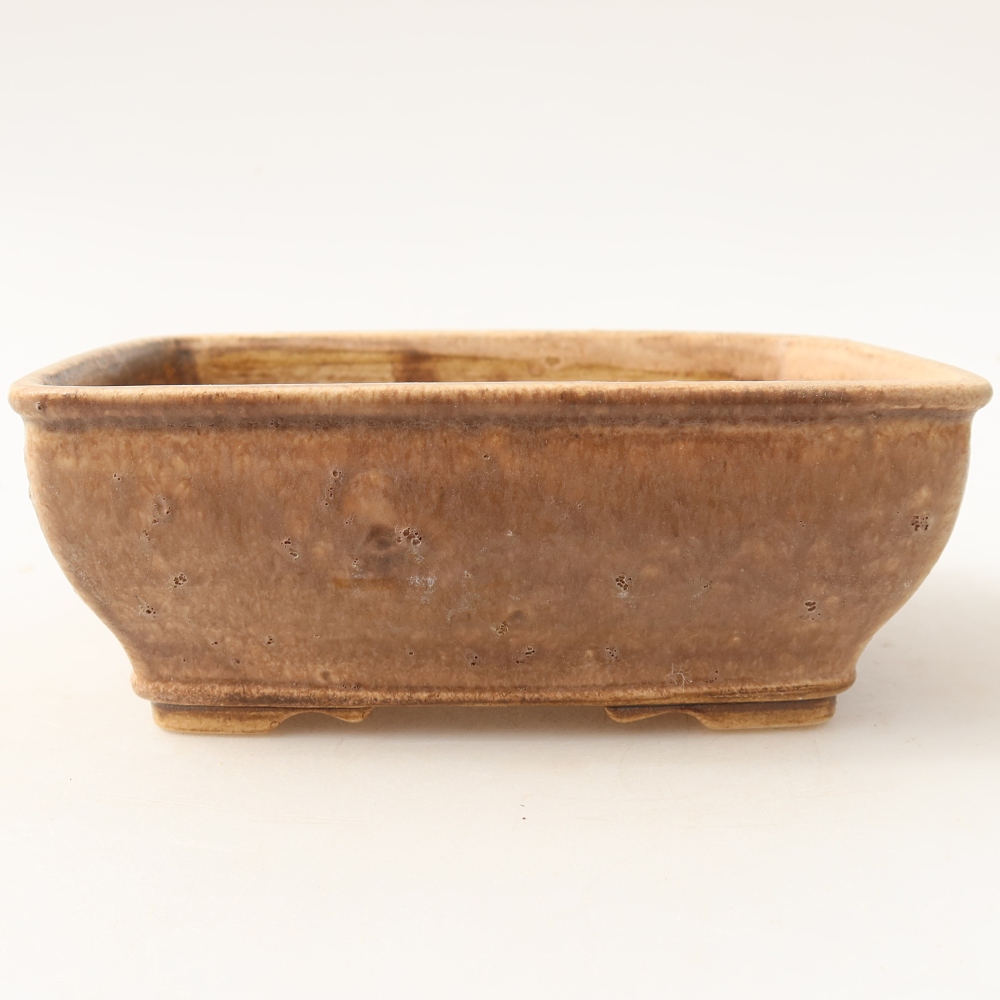 Keramik-Bonsai-Schale, 15 x 12,5 x 5,5 cm, Farbe: Rosa