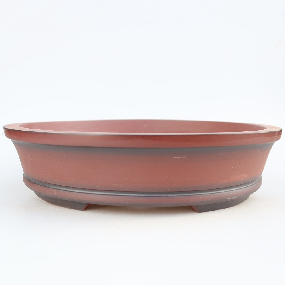 Keramikschale  30,5 x 30,5 x 7 cm , Farbe: Ziegelrot