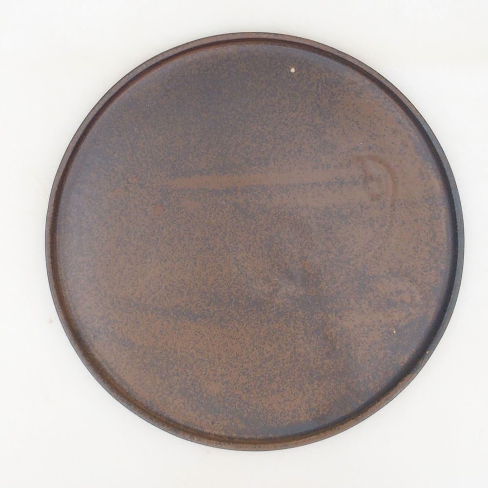Bonsai-Schale rund D7-M – 24,5 × 24,5 × 1 cm – braun