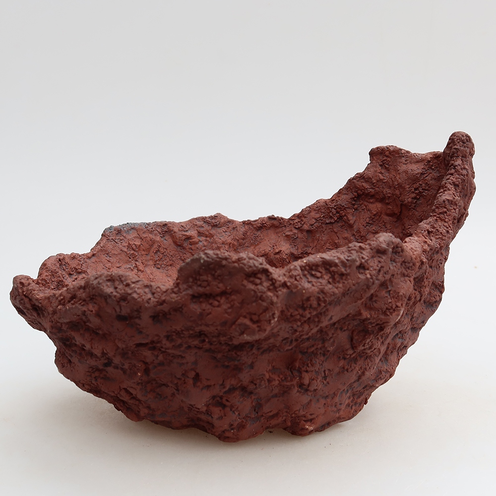 Keramikschale 20 x 17 x 12,5 cm, Farbe: braun
