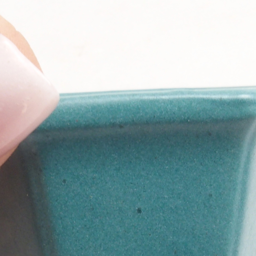 Keramik Bonsai Schale 4,5 x 4,5 x 3 cm, Farbe blau