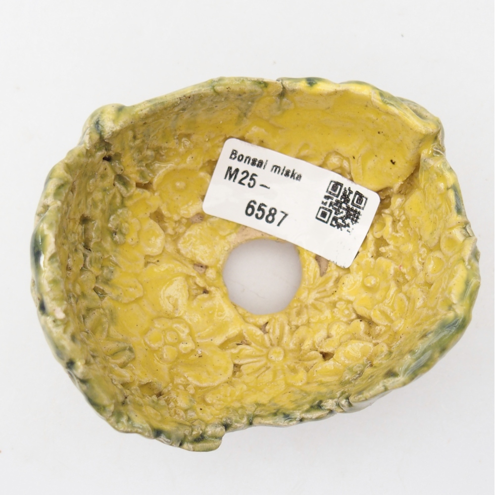 Keramikschale 8,5 x 7,5 x 6 cm , gelb