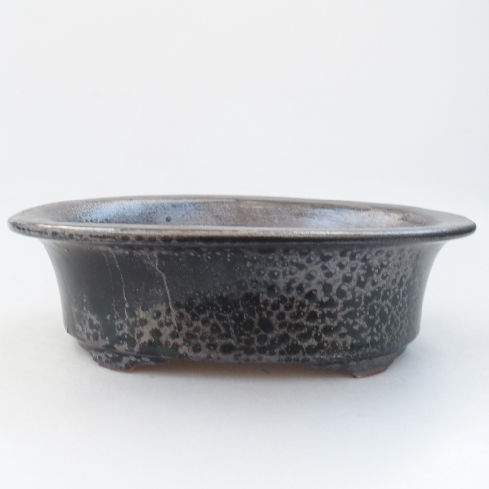 Bonsaischale aus Keramik 23 x 18 x 6,5 cm, grün