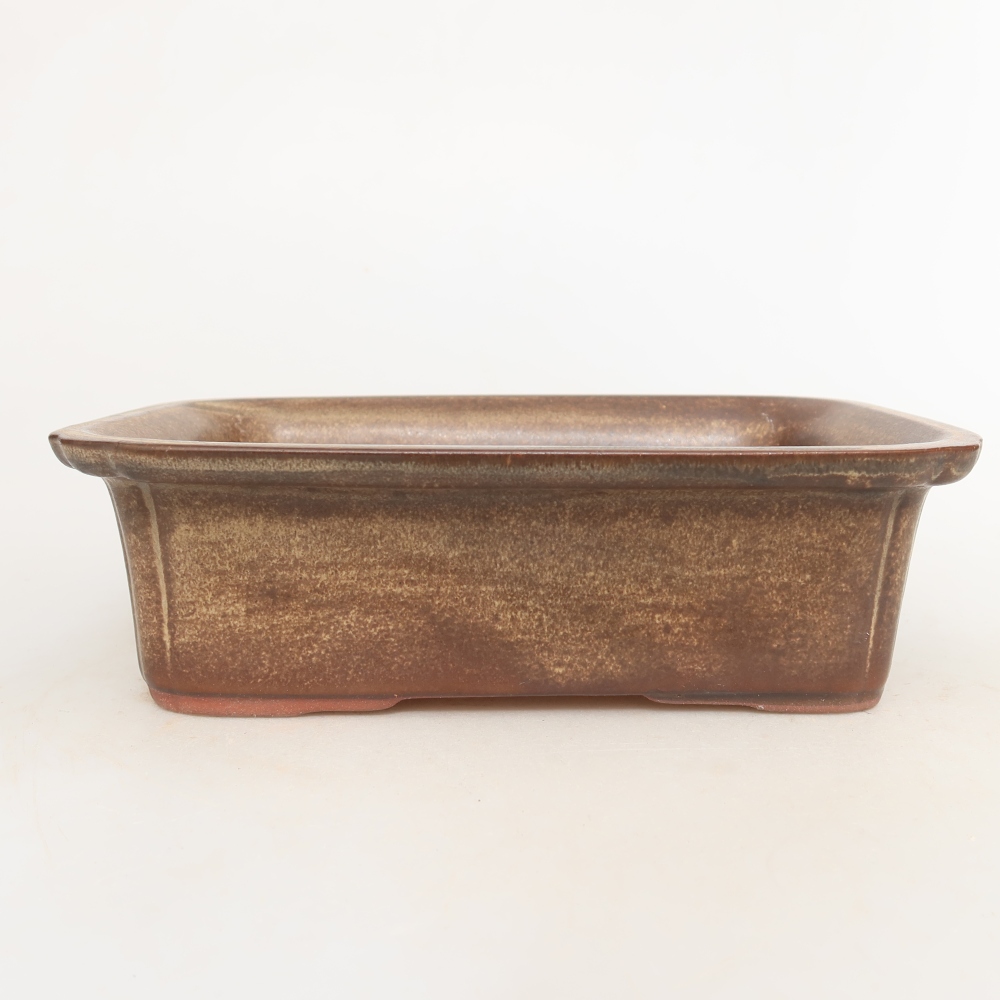 Keramikschale  20 x 15,5 x 5,5 cm, Farbe: braun