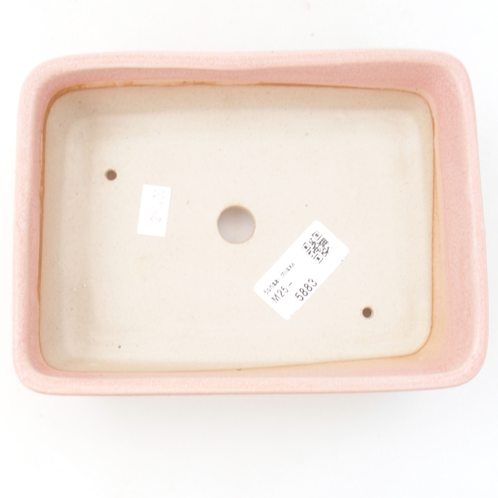 Keramik-Bonsaischale 18 x 13 x 5 cm, Farbe rosa