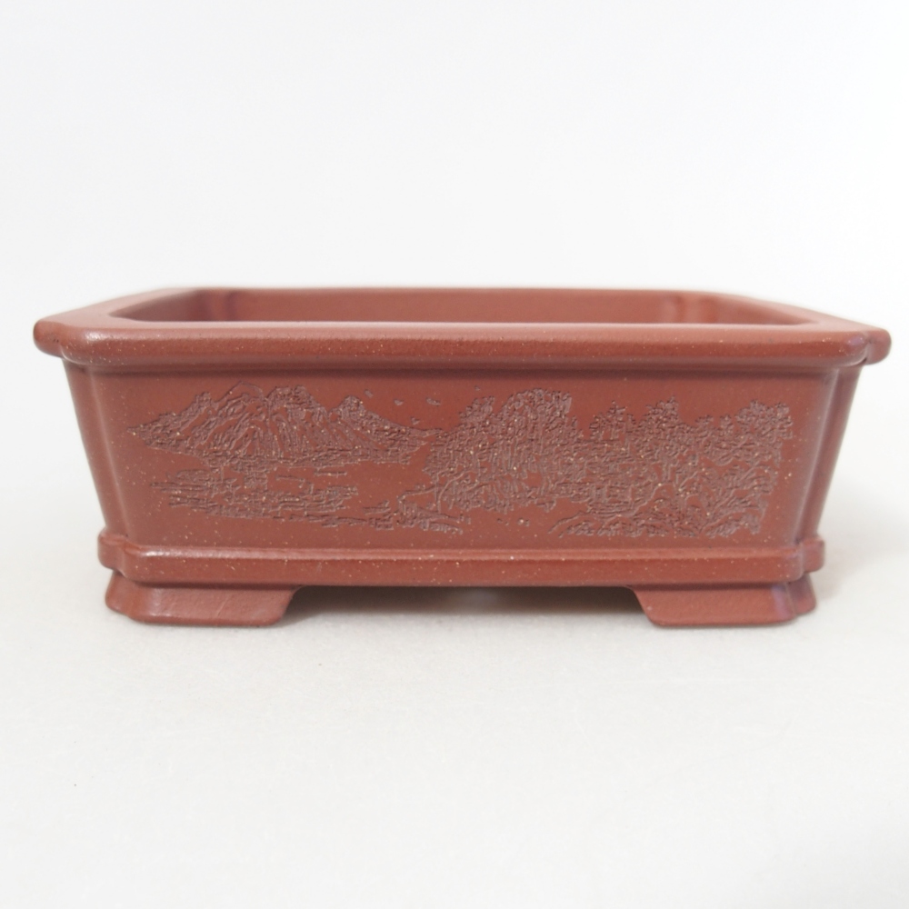 Schale 11 x 9 x 3,5 cm ziegelfarben