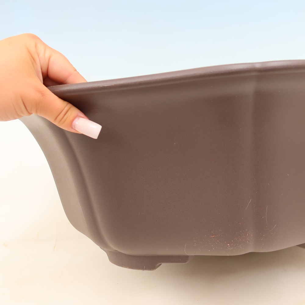 Bonsai-Schale aus Kunststoff MP-32, braun – 49 x 47 x 17 cm