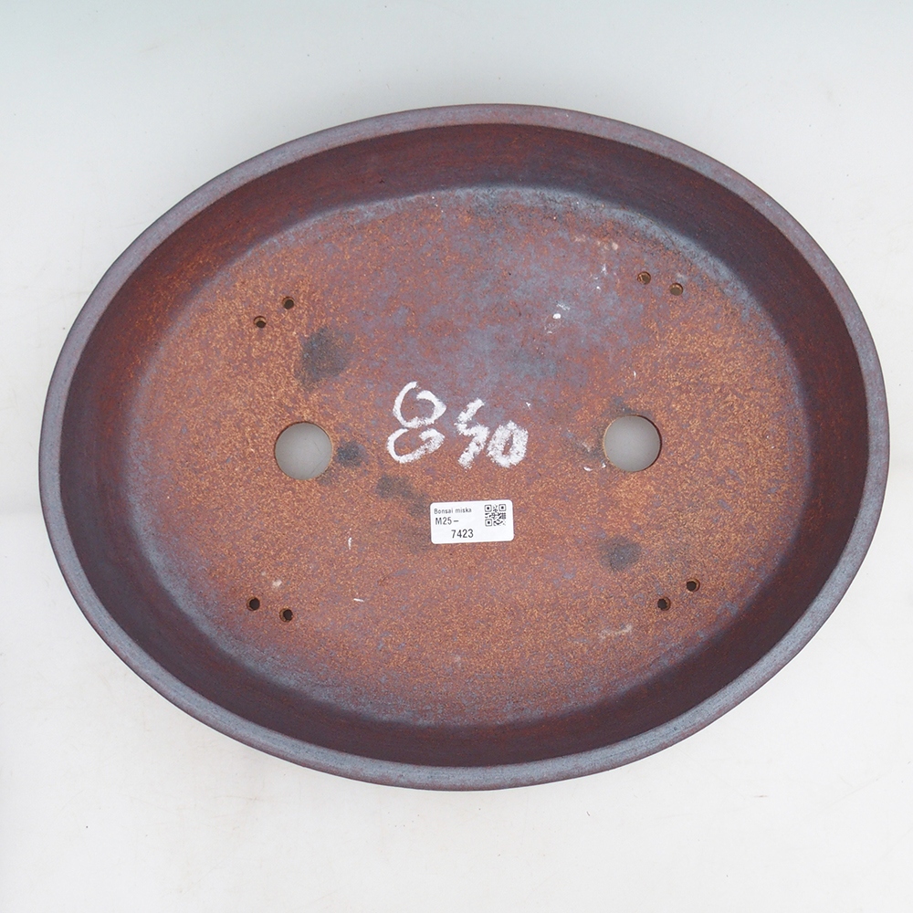 Bonsaischale 38,5 x 31 x 7,5 cm , Metallfarbe