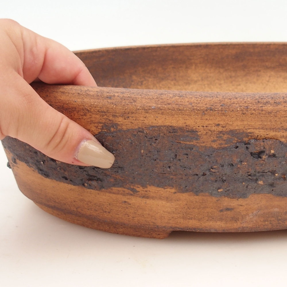 Bonsaischale 32 x 25 x 8 cm , Farbe braun