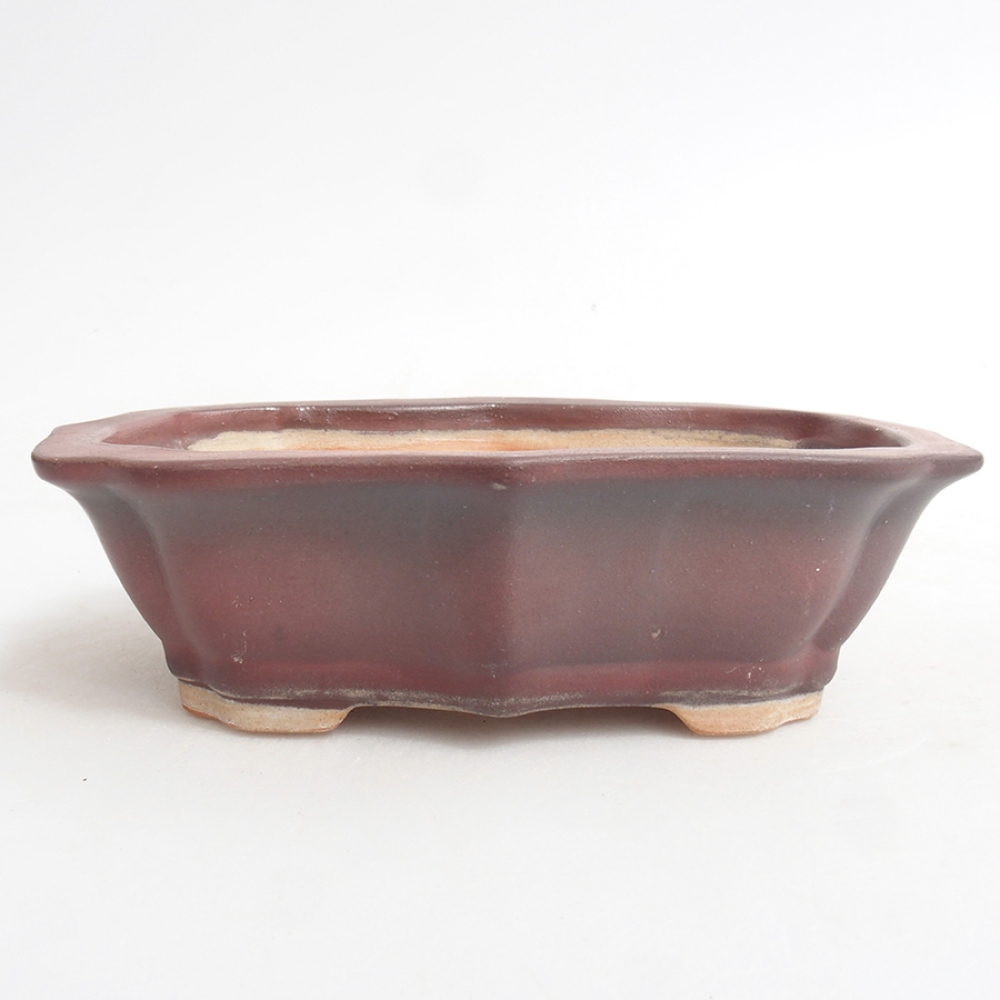 Keramik-Bonsaischale 15,5 x 11,5 x 4,5 cm, Farbe Rosa