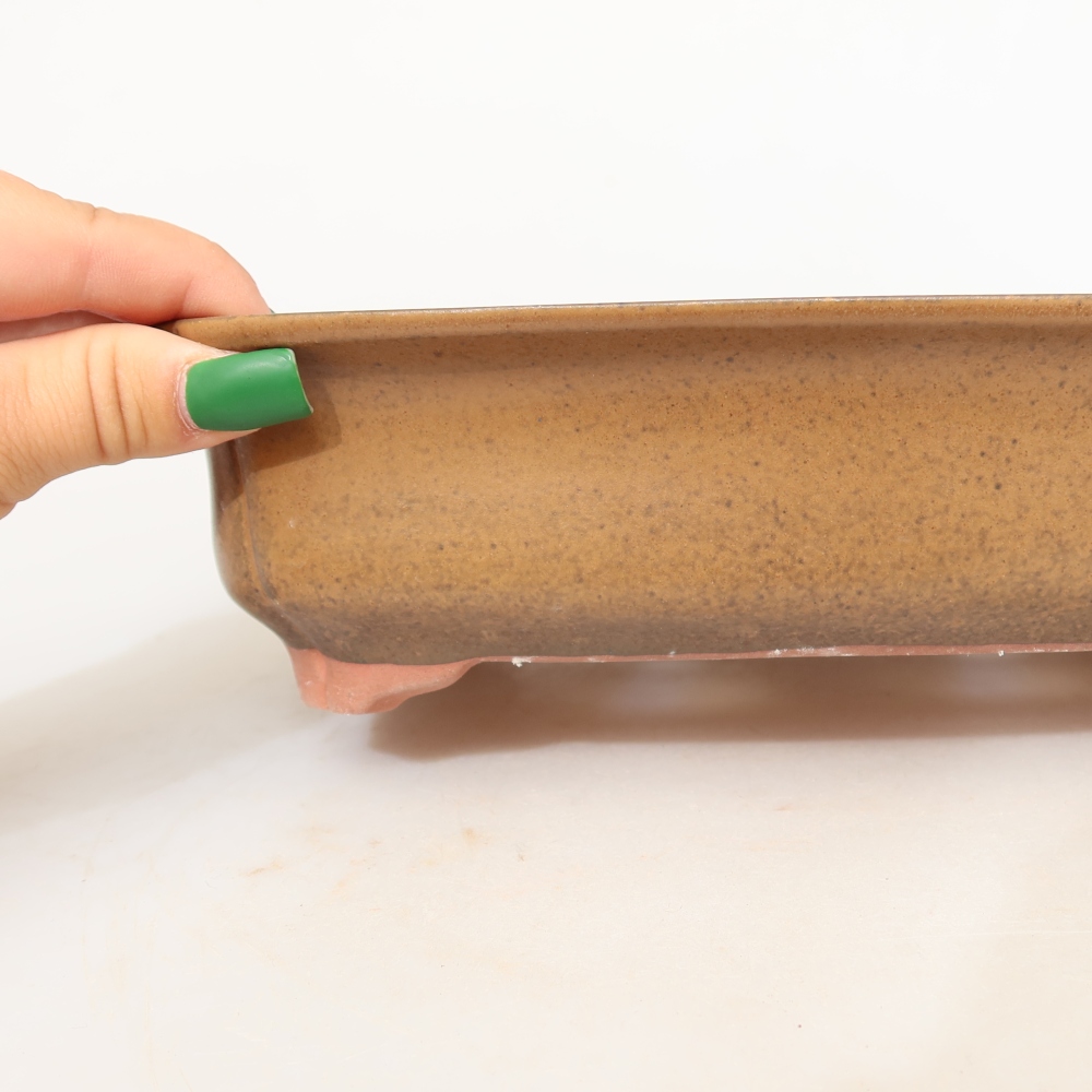 Keramikschale  24 x 17 x 6 cm, Farbe: braun