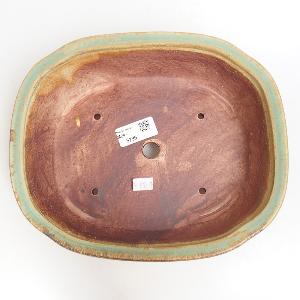 Bonsaischale aus Keramik  25 x 21 x 7,5  cm, Farbe blau