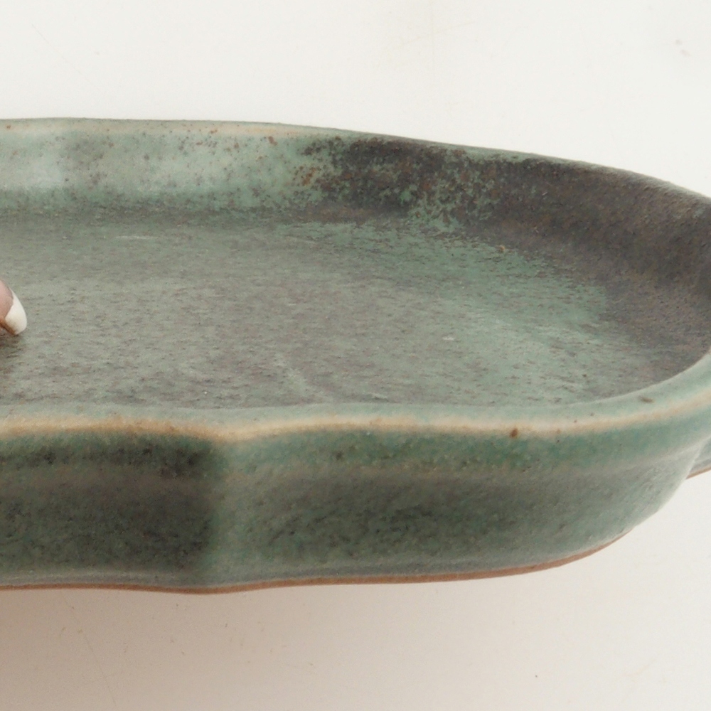 Keramikschale H06 – 14 x 14 x 1,5 cm – grün