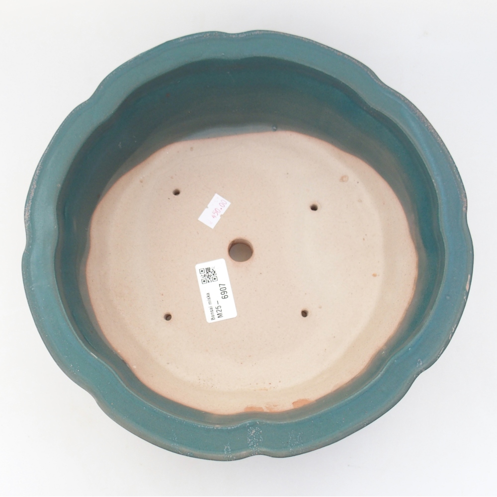 Bonsaischale aus Keramik 26 x 26 x 8 cm, Farbe blau