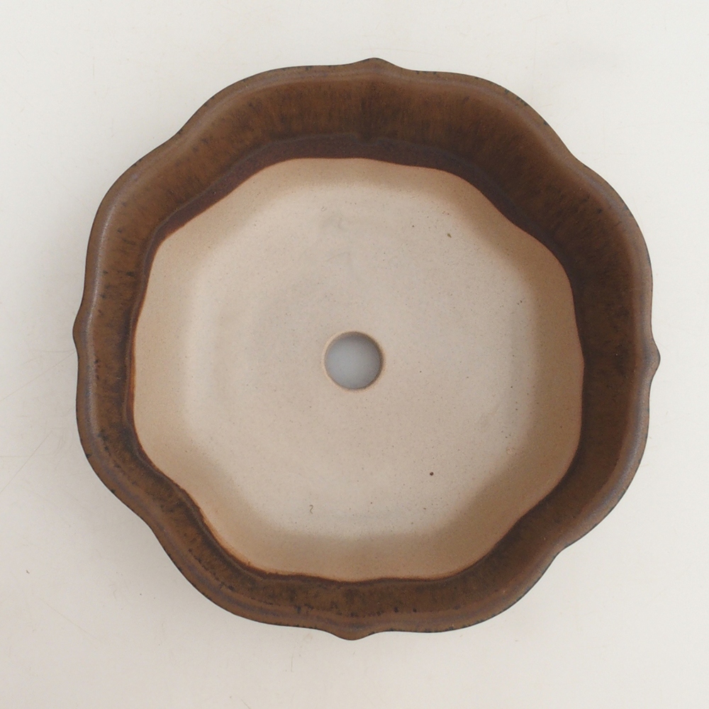 Bonsai-Schale H16 – 14,5 x 14,5 x 5 cm – braun