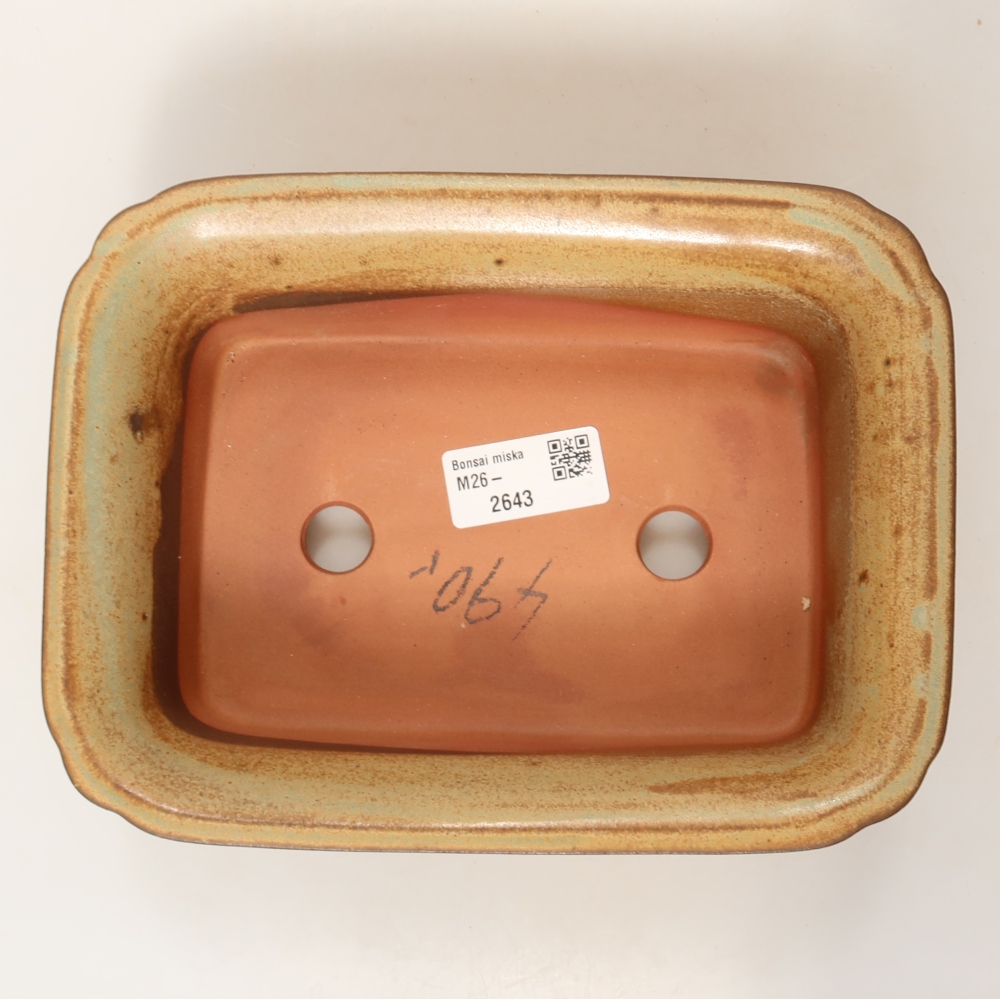 Keramikschale  20 x 15,5 x 6 cm , Farbe: braun