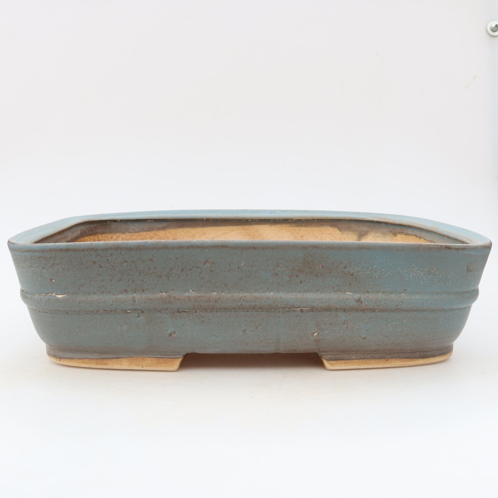 Keramik-Bonsai-Schale 29 x 23,5 x 7,5 cm, Farbe: Blau