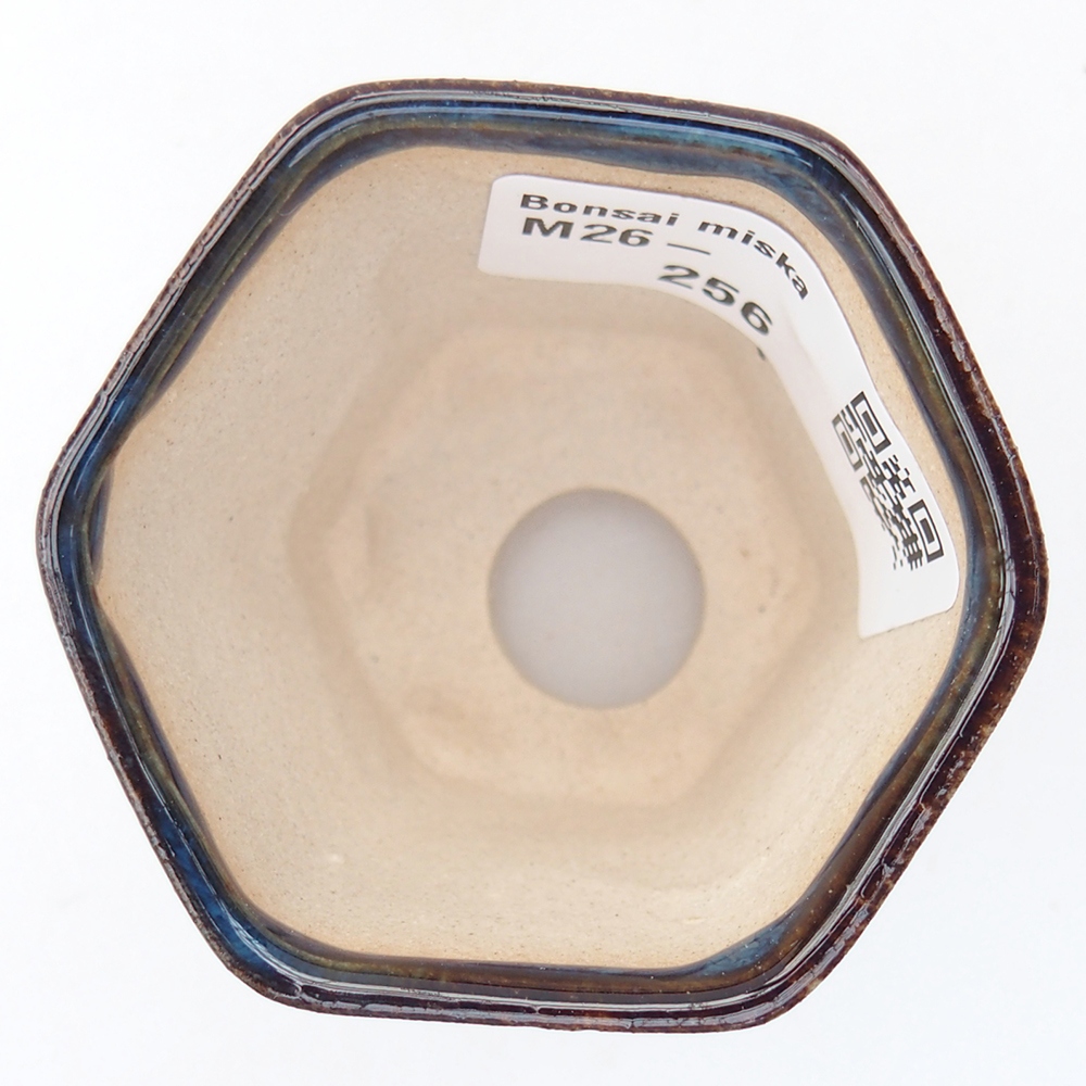 Mini-Bonsaischale 5,5 x 5 x 5 cm, Farbe blau