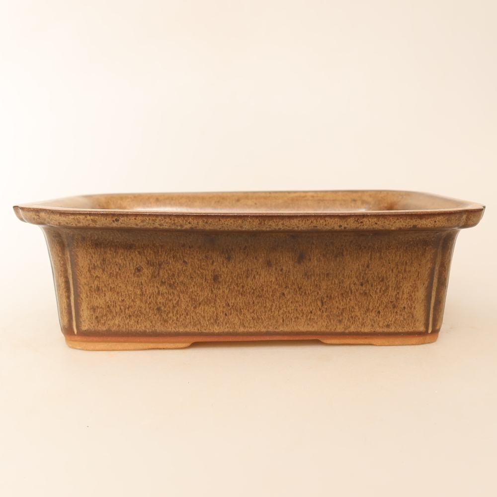 Keramikschale  20 x 15,5 x 5,5 cm, Farbe: braun