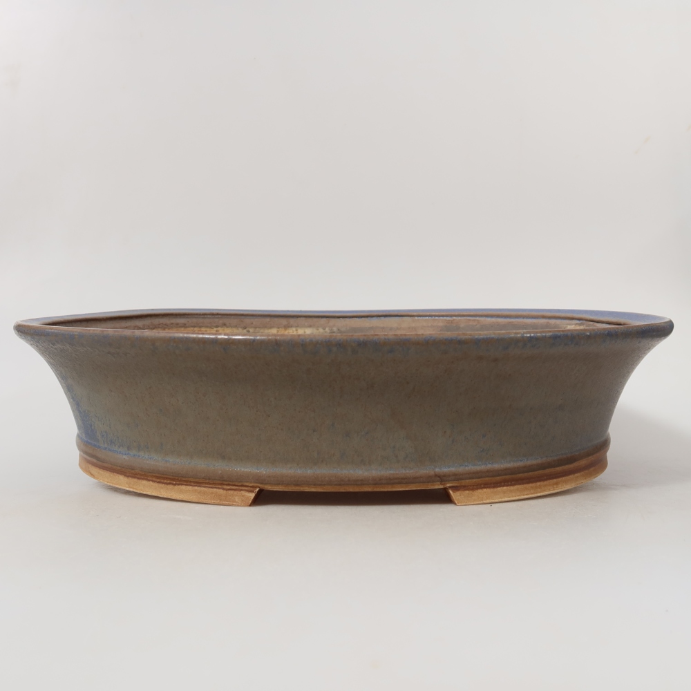 Keramik-Bonsai-Schale 31,5 x 28 x 7 cm, Farbe: Blau