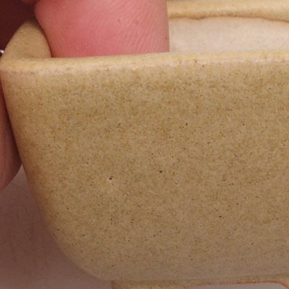 Mini-Bonsaischale 4,5 x 4,5 x 3  cm, Farbe braun