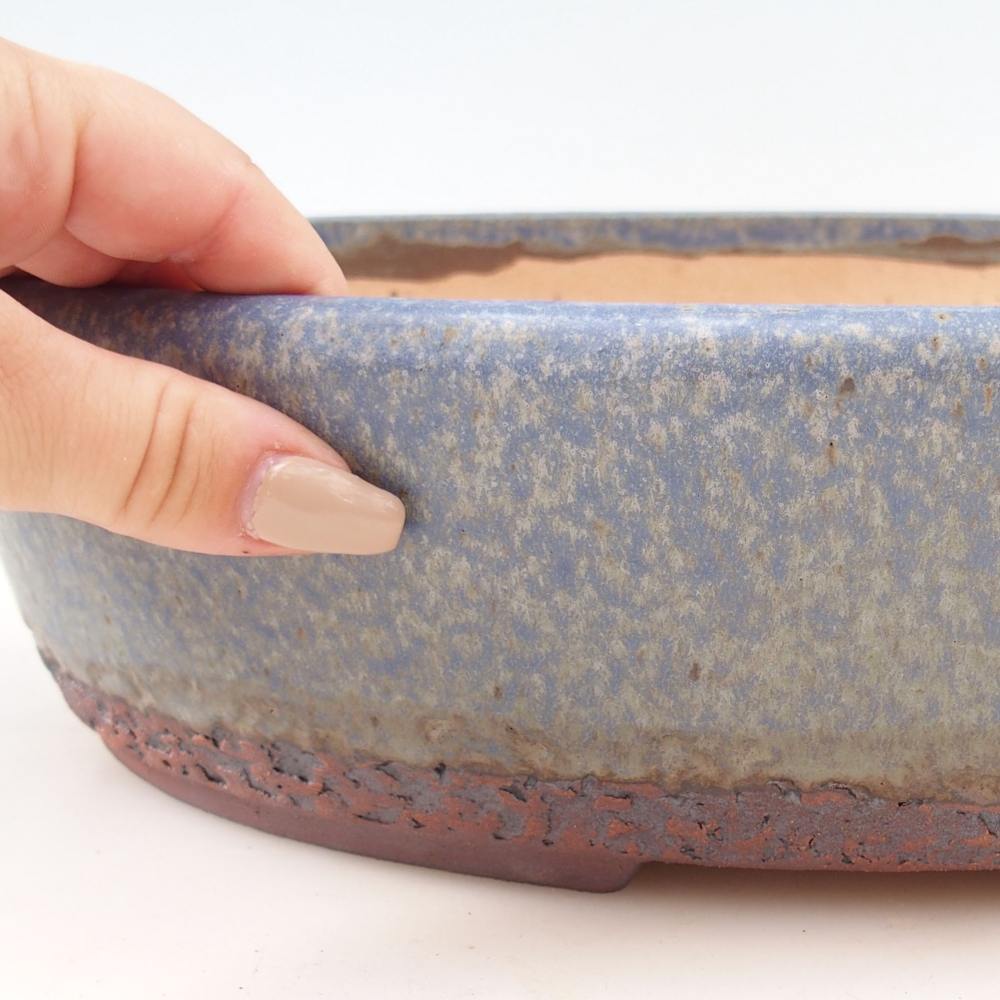 Bonsaischale 33 x 25 x 8 cm , Farbe blau