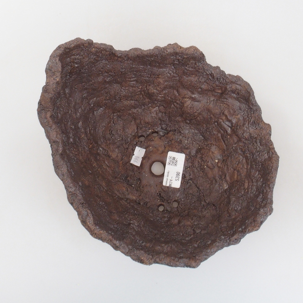 Keramikschale 20 x 19 x 20 cm, braun Farbe