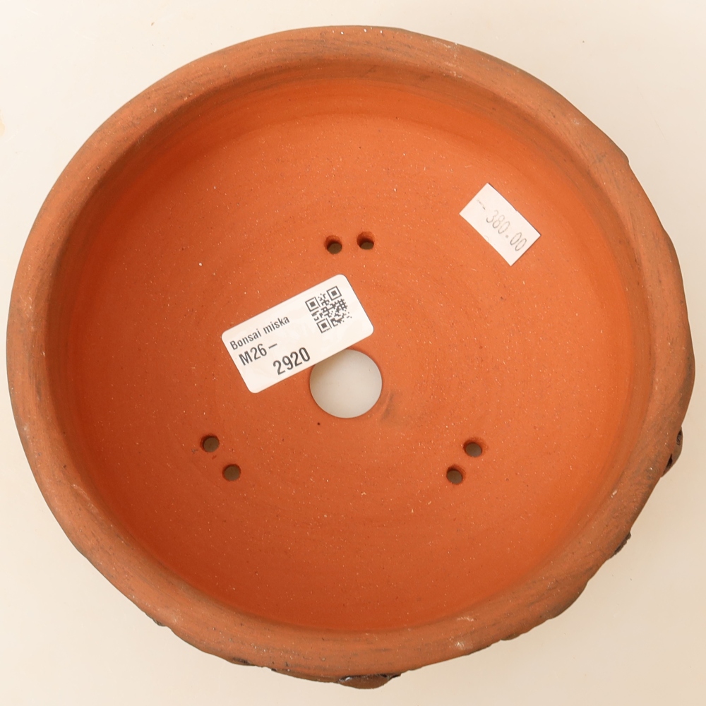 Bonsaischale aus Keramik 16,5 x 16,5 x 6 cm, braun