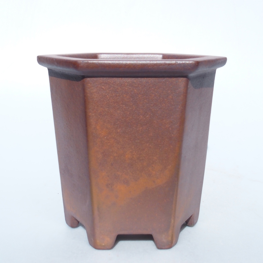 Schale 15,5 x 14 x 14,5 cm braun