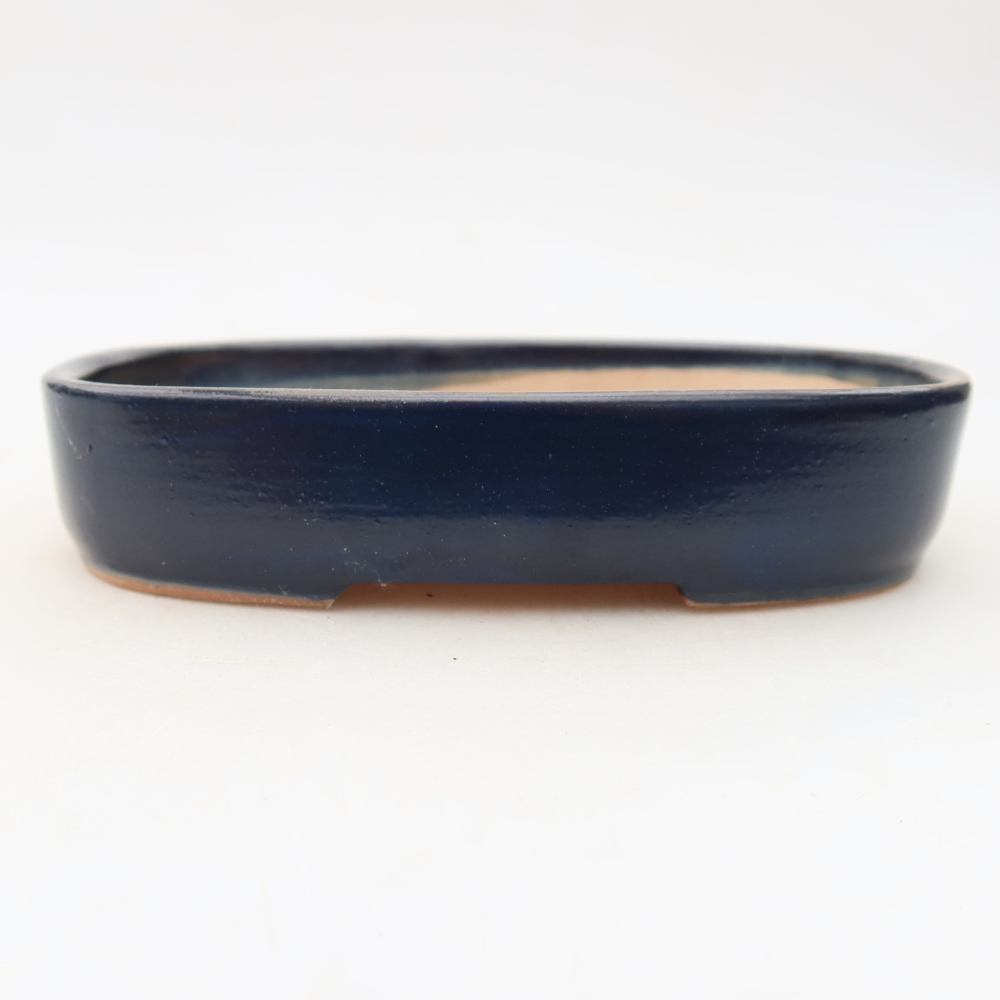 Bonsaischale aus Keramik 16 x 11 x 3,5 cm, Farbe blau