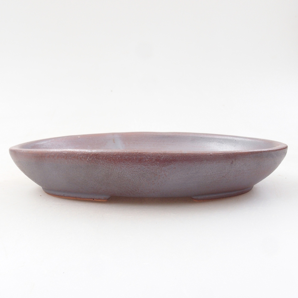 Keramik-Bonsaischale 15,5 x 11 x 3 cm, Farbe metallishe