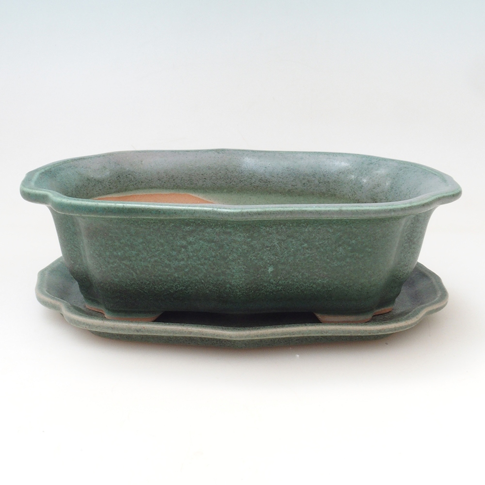 Bonsai-Schale + Untertasse H01 – 12 x 9 x 5 cm