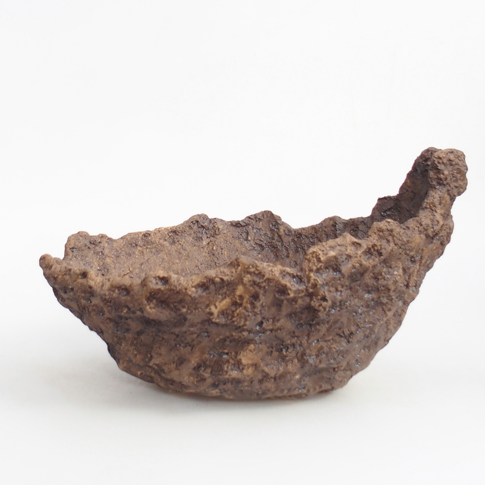 Keramikschale 19 x 15 x 14 cm , Farbe braun