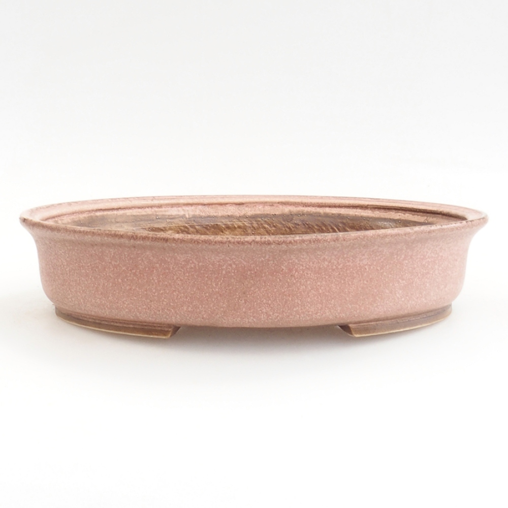Bonsaischale aus Keramik 25,5 x 23 x 5,5 cm, rosa