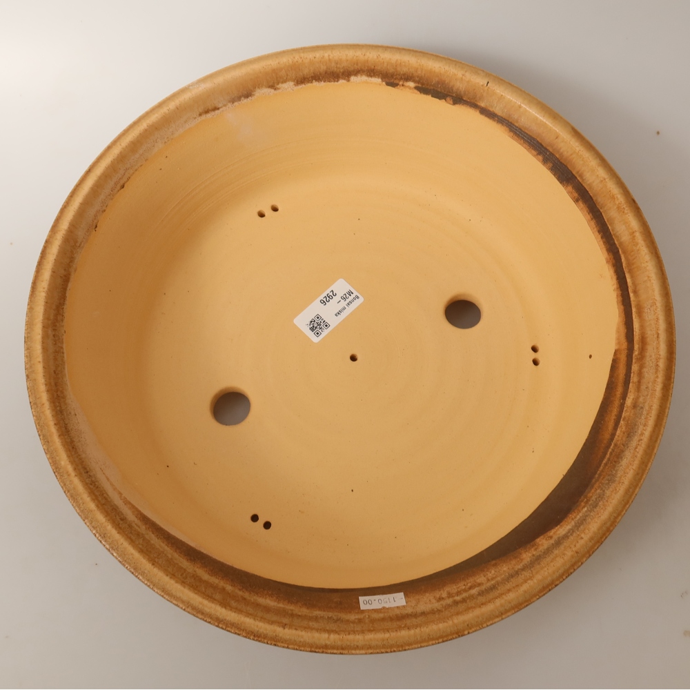 Keramik-Bonsai-Schale 33 x 33 x 9 cm, Farbe: braun – NUR PERSÖNLICHE ABHOLUNG oder Palettenversand