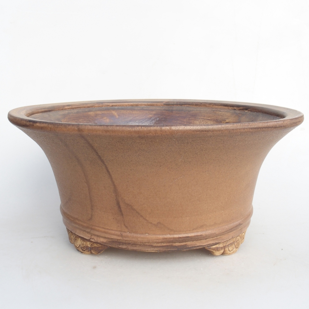 Bonsaischale aus Keramik 31,5 x 31,5 x 14 cm, rosa