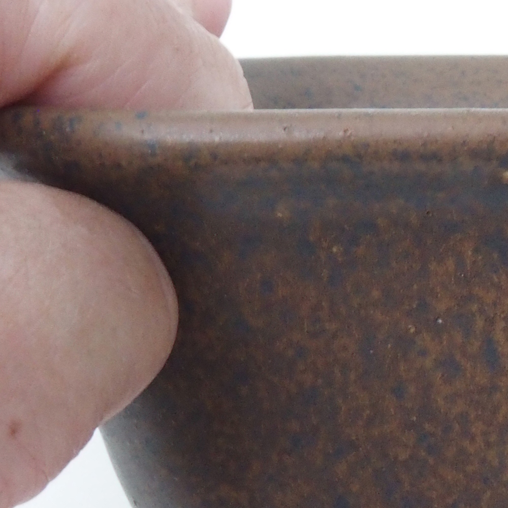 Bonsai-Schale H37 - 14,5 x 13 x 6,5 cm - braun