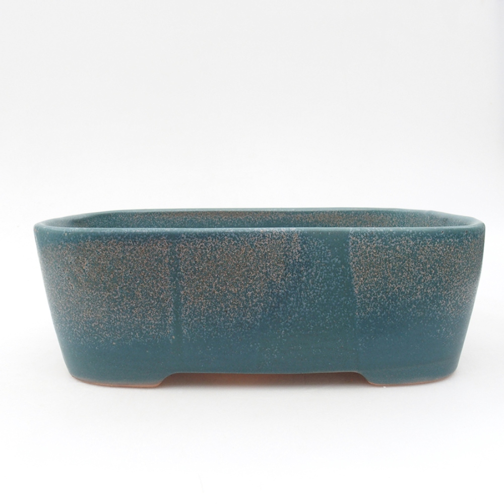 Keramik-Bonsaischale 23 x 18 x 7,5 cm, Farbe Blau